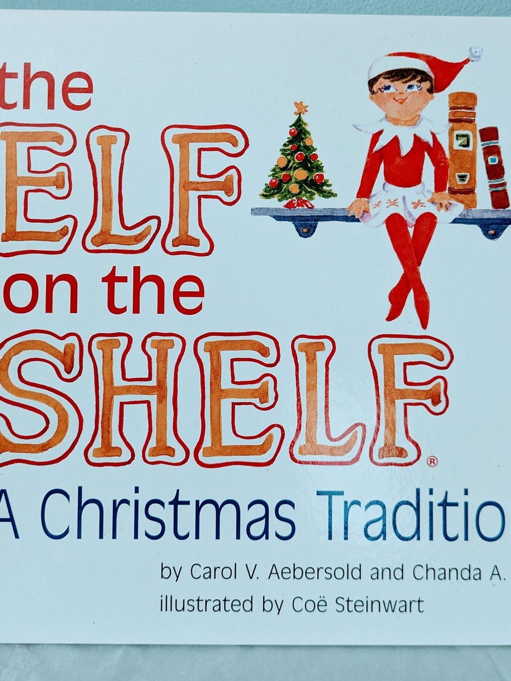 Eld On The Shelf Holiday Story Book - Red and White
